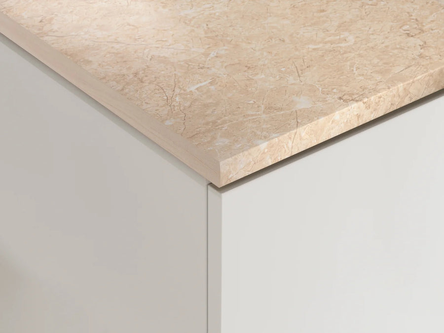 Küchenarbeitsplatte – Edle 28 mm Arbeitsplatte in Royal-Marmor-Beige-Optik