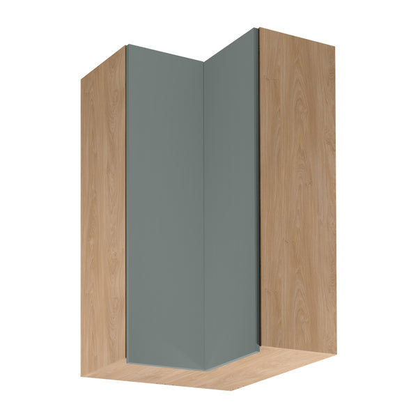 Eckhängeschrank – Livaro – G60N2 Grün / Sonoma Eiche