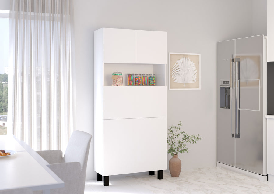 Sekretär – HOMI – Funktionaler Klappschreibtisch mit Regal