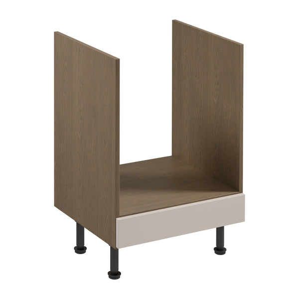 Herdumbauschrank – Livaro – D60ZK Beige / Dunkle Eiche