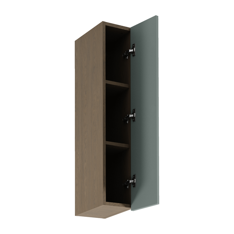 Hängeschrank – LIVARO – G20 P/L Grün / Dunkle Eiche