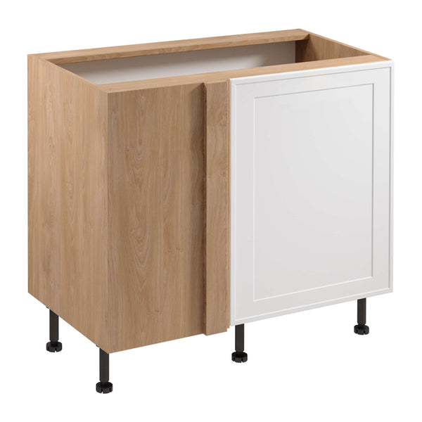 Eckunterschrank – Livaro – D100N P/L Weiß / Sonoma Eiche