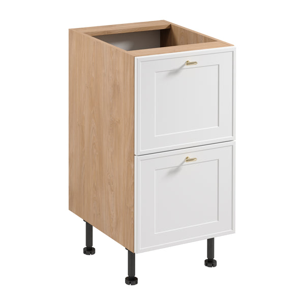 Unterschrank – Livaro – D45S2 AX Weiß / Sonoma Eiche
