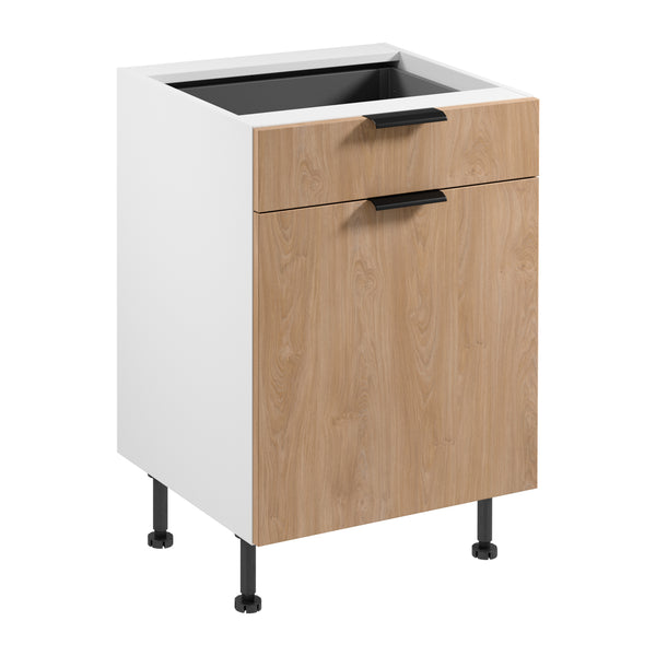 Unterschrank – Livaro – D60S1 P/L AX Sonoma Eiche / Weiß
