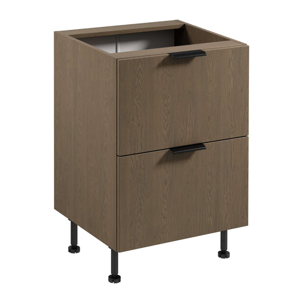 Unterschrank – Livaro – D60S2 AX Dunkle Eiche