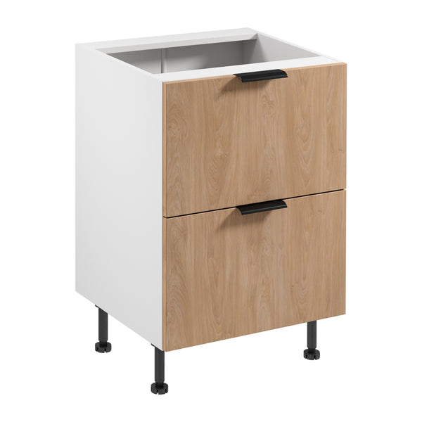 Unterschrank – Livaro – D60S2 AX Sonoma Eiche / Weiß