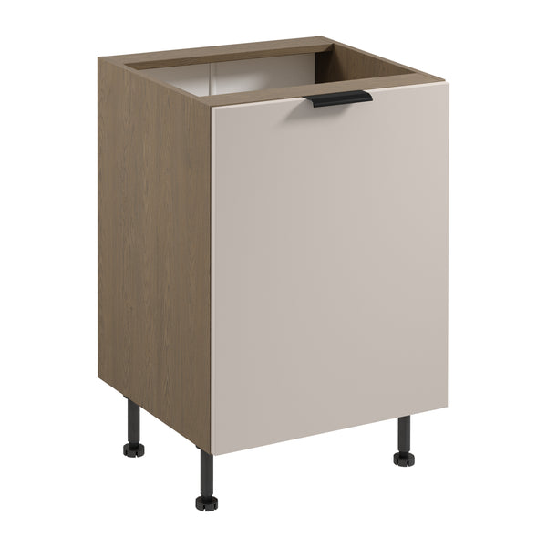 Unterschrank – Livaro – D60 P/L Beige / Dunkle Eiche