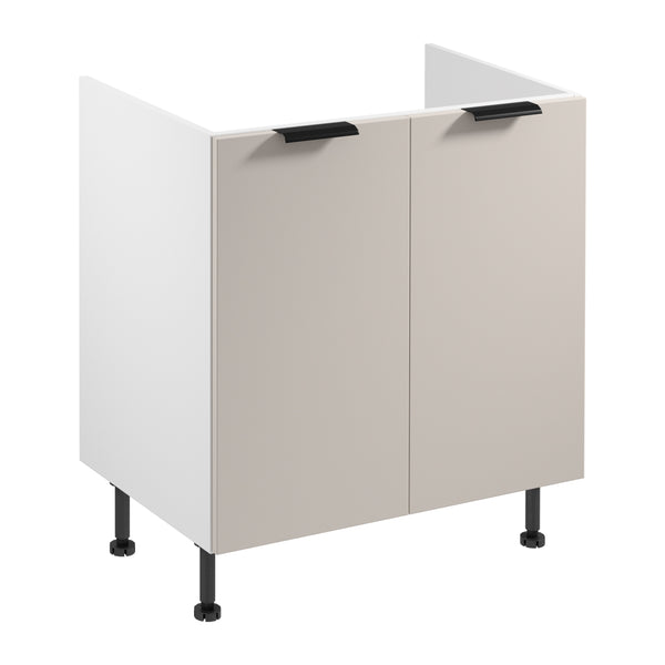 Spülenschrank – Livaro – D80Z Beige / Weiß