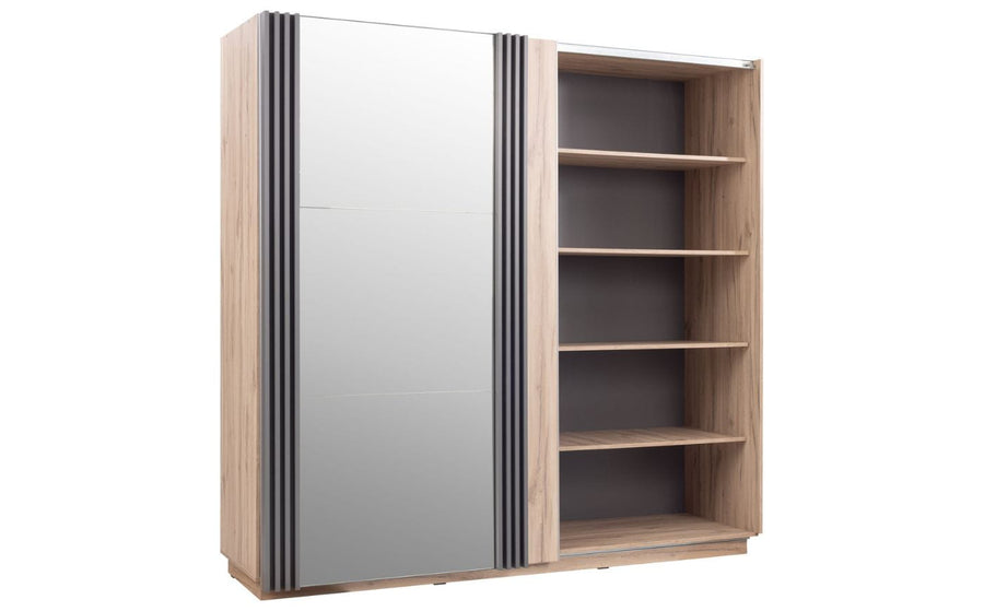 ALLMO System Schlafzimmer set – 5 Teile – Sonoma Eiche - Modernes & Funktionales Schlafzimmerensemble Ohne Matratze
