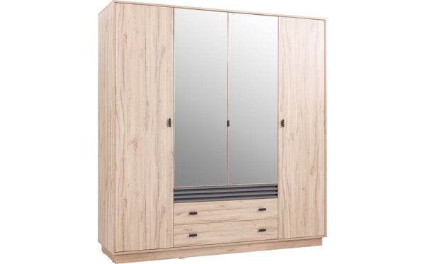 Kleiderschrank mit Spiegel – ALLMO System 16 – moderner Garderobenschrank