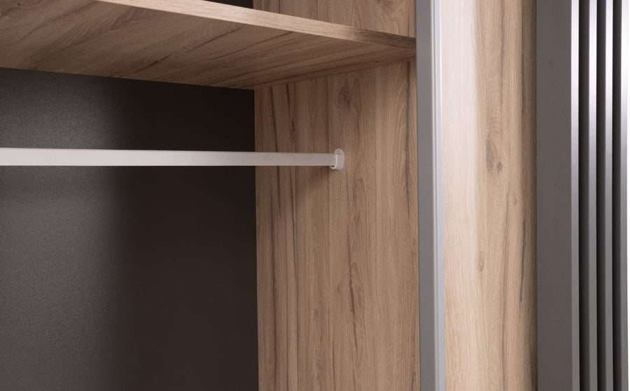 Kleiderschrank mit Spiegel – ALLMO System 16 – moderner Garderobenschrank