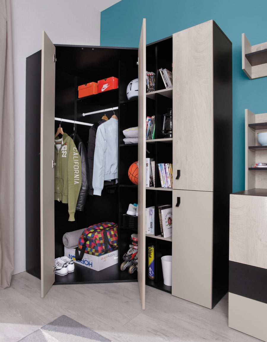 Kleiderschrank – PLANET System 02 – Kompakter Stauraum fürs Schlafzimmer