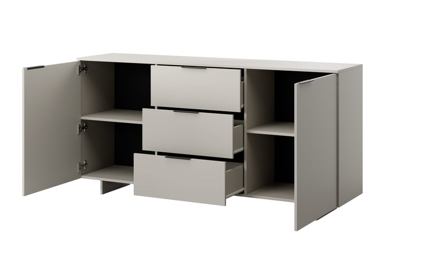 Kommode – CALMA – 180 cm, stilvolles Sideboard mit Doppeltür und Schubladen