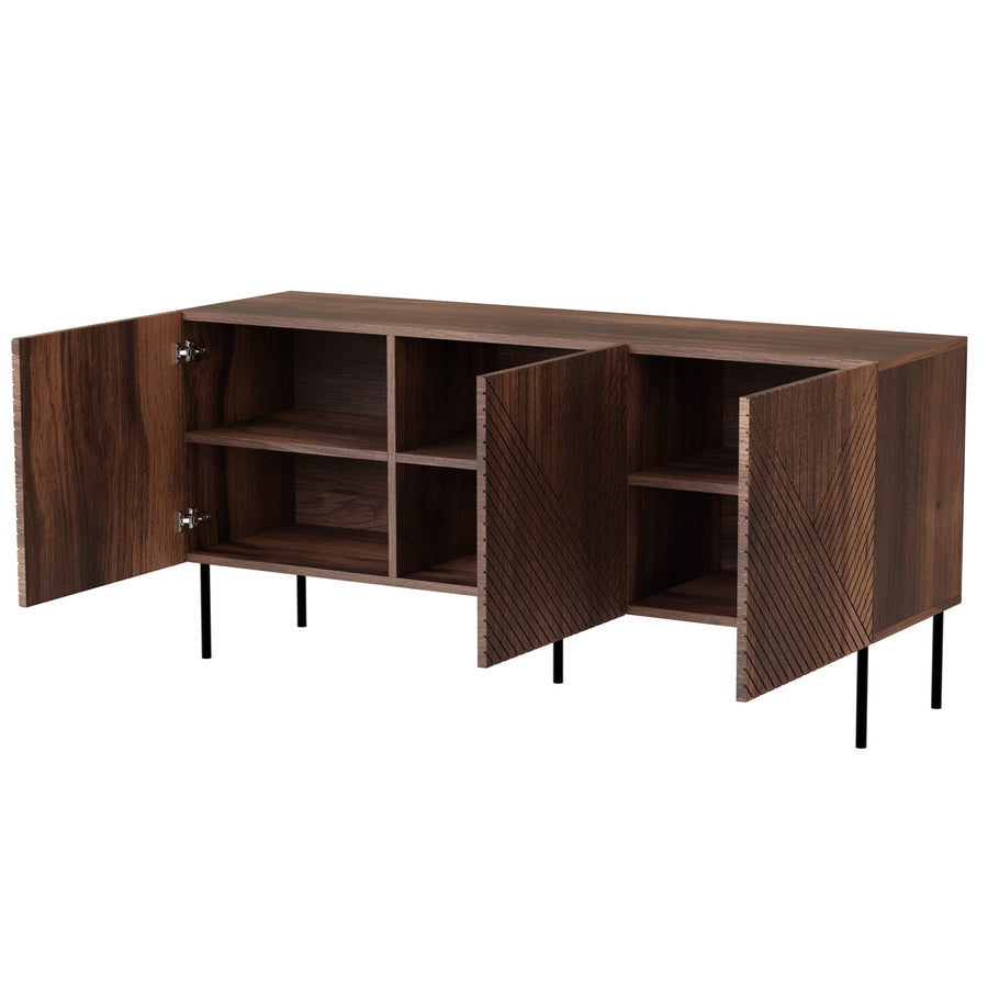 Sideboard – NOCCIOLA – 150 cm, Design mit Push-to-Open-System