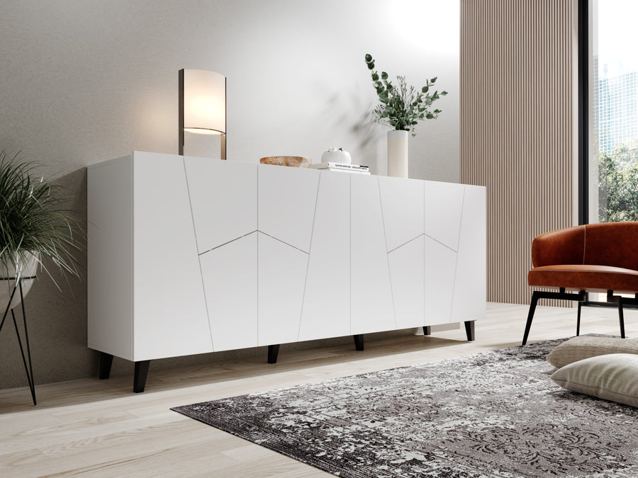 Kommode – VITRAIL – 200 cm, modernes Sideboard mit Mosaikfront