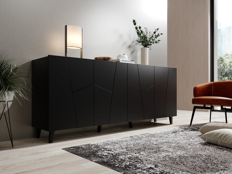 Kommode – VITRAIL – 200 cm, modernes Sideboard mit Mosaikfront