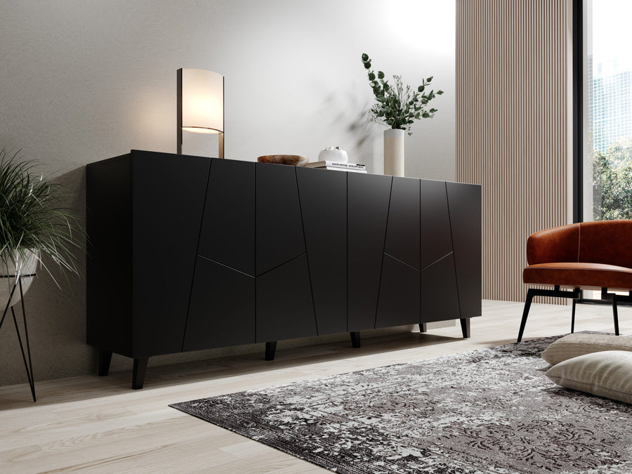 Kommode – VITRAIL – 200 cm, modernes Sideboard mit Mosaikfront