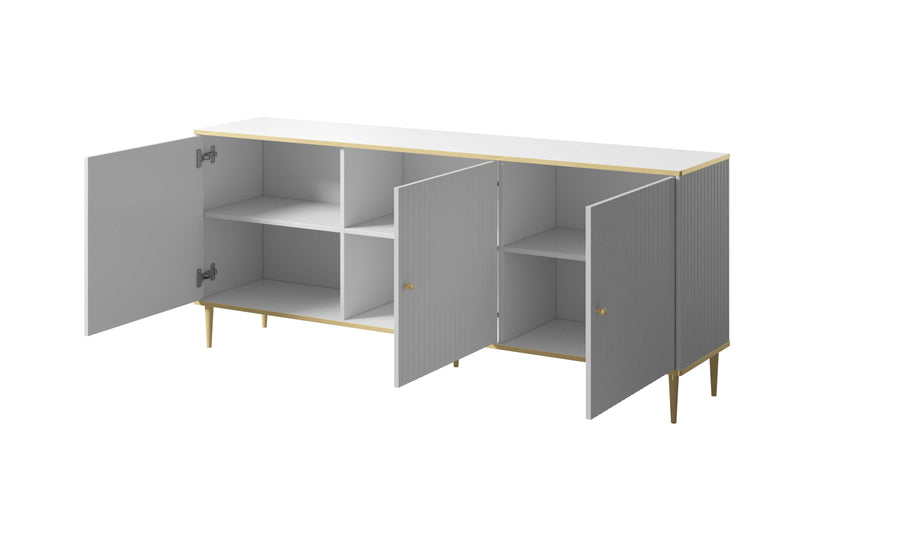 Kommode – GLAMOUR – Elegantes Design 180 cm mit gefrästen Fronten