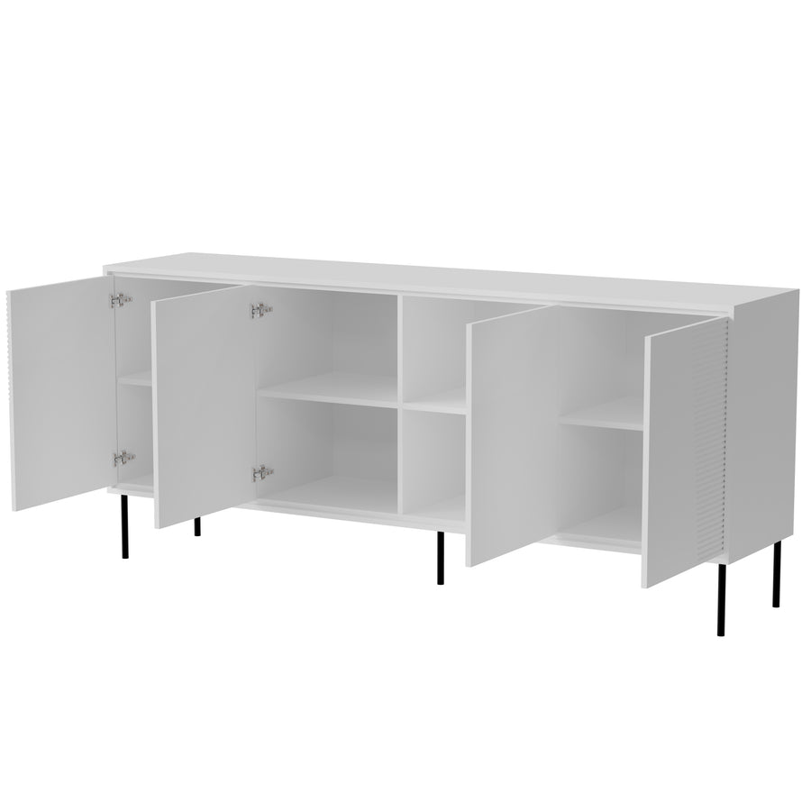 Kommode – ABUDABI – 200 cm, modernes Sideboard mit Metallfüßen