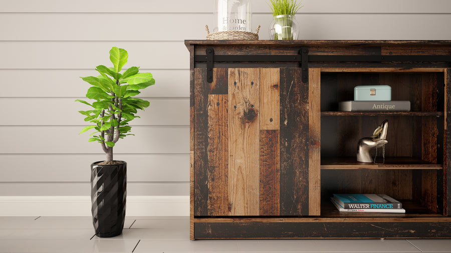 Kommode – GRANERO I – Design-Schrank mit Schiebetüren 160 cm