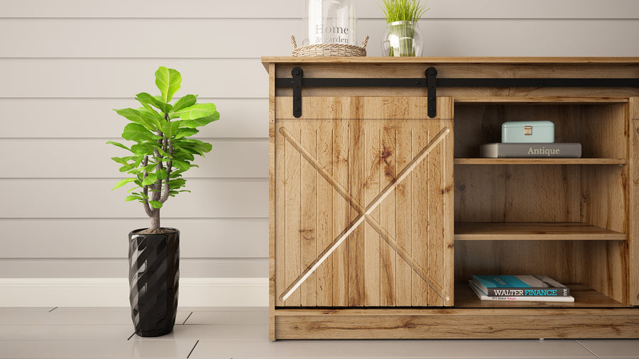 Kommode – GRANERO I – Design-Schrank mit Schiebetüren 160 cm