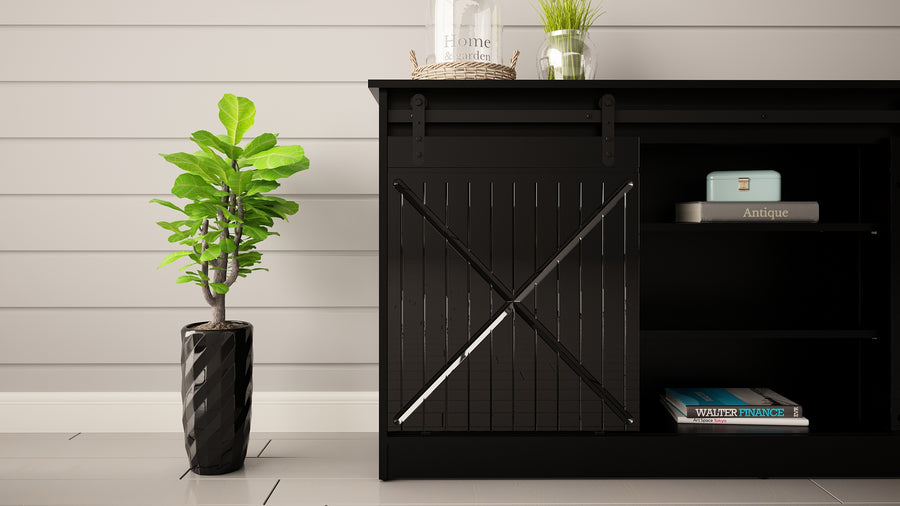 Kommode – GRANERO I – Design-Schrank mit Schiebetüren 160 cm