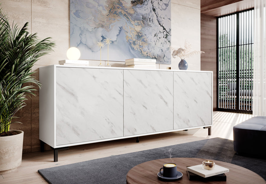 Kommode – MARMO – Moderne Anrichte in Marmoroptik
