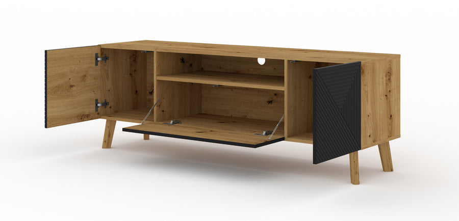 TV-Lowboard – LUXI – Fernsehschrank im Loft-Stil