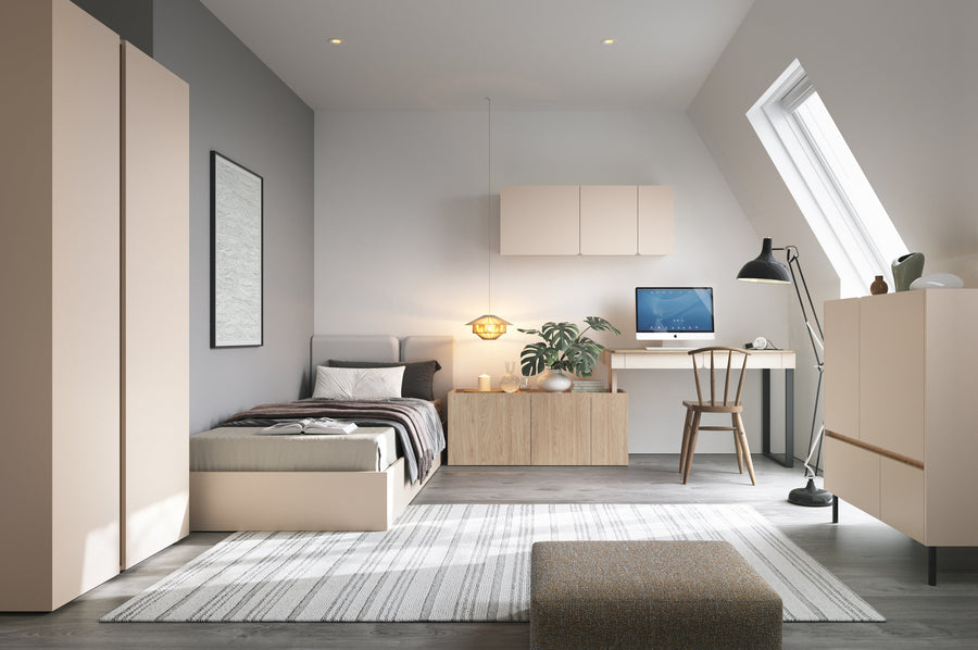 Kleiderschrank – LUCA System 03 – Schlankes Design für Kinder- und Jugendzimmer