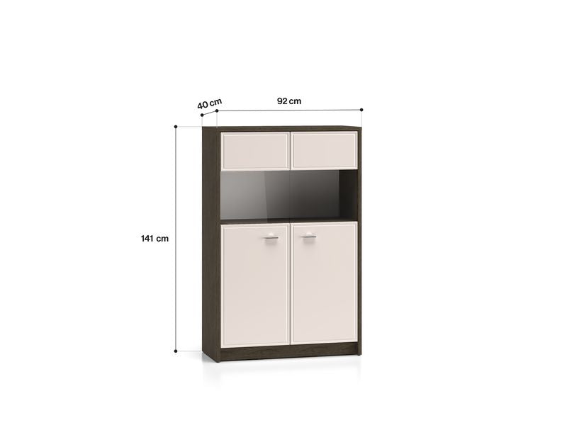 Vitrine – AVANTE 03 – Stilvolle Ordnung mit edlem Hochglanz-Design