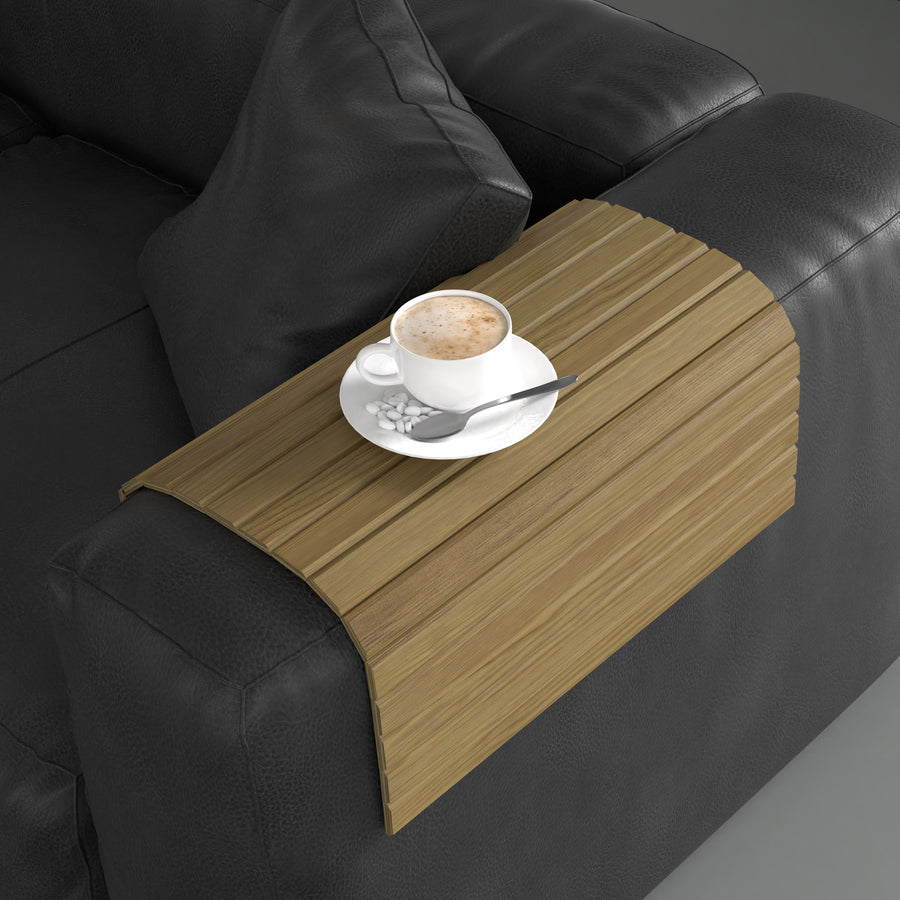 Sofaablage – WOODSTYLE – Praktische Holzablage für Polstermöbel