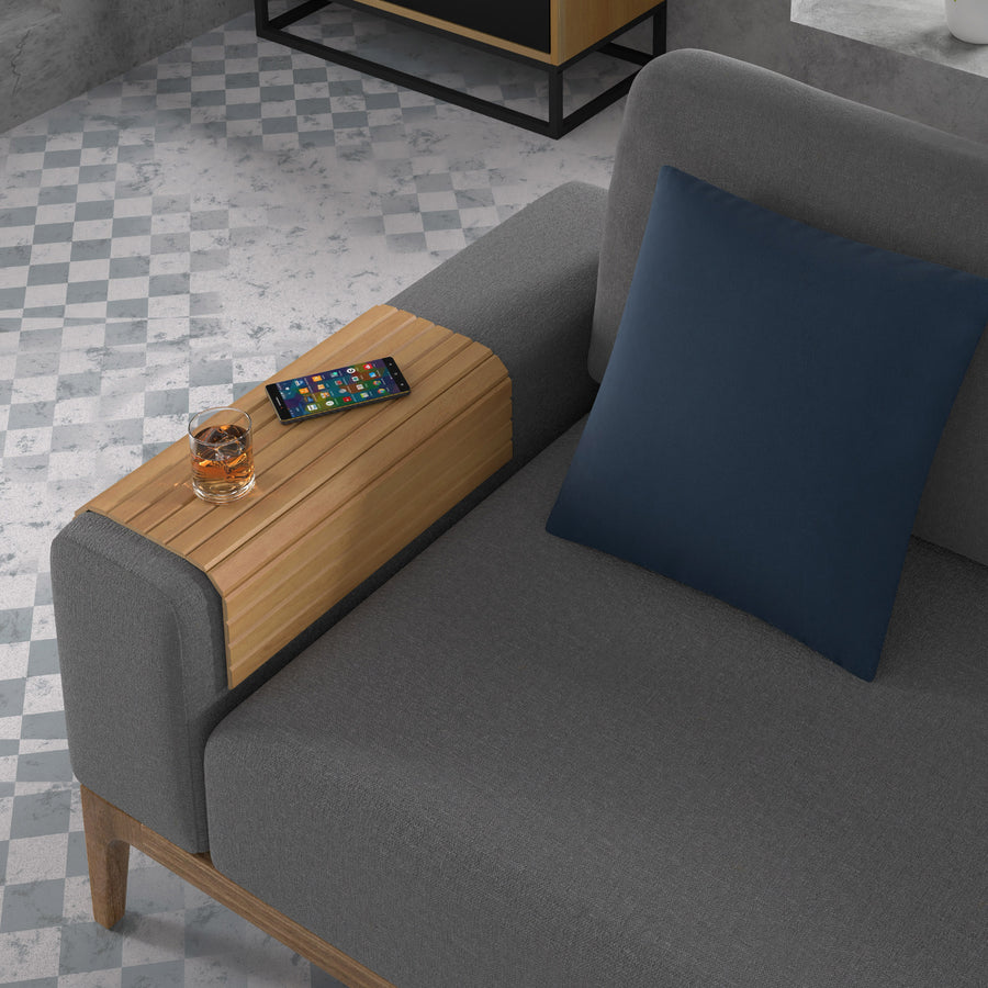 Sofaablage – WOODSTYLE – Praktische Holzablage für Polstermöbel