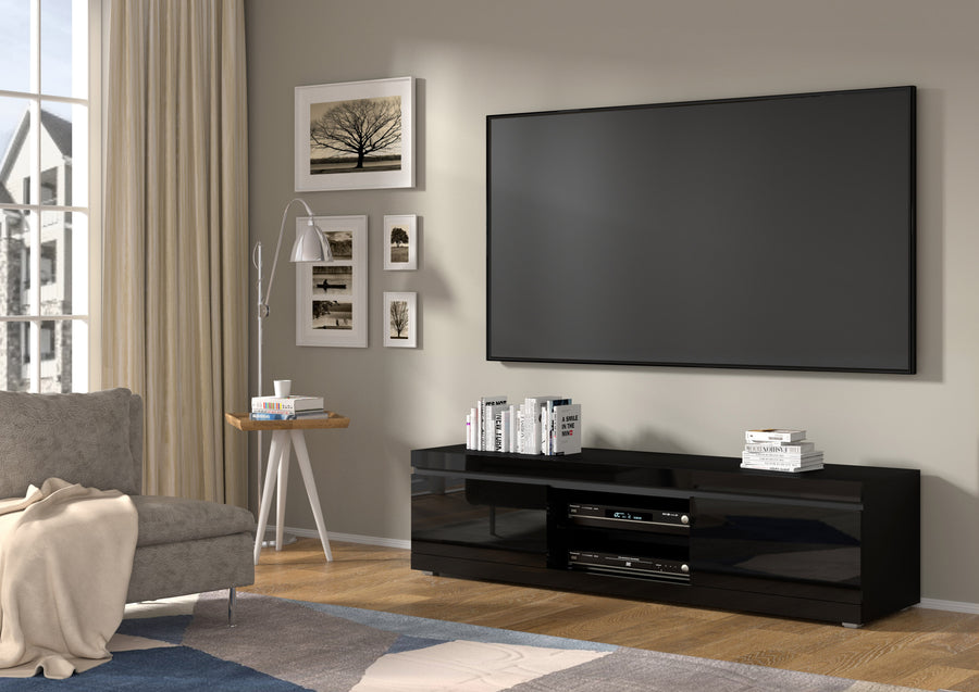 TV-Lowboard – NET – 180 cm Modernes Lowboard zum Hängen oder Stellen