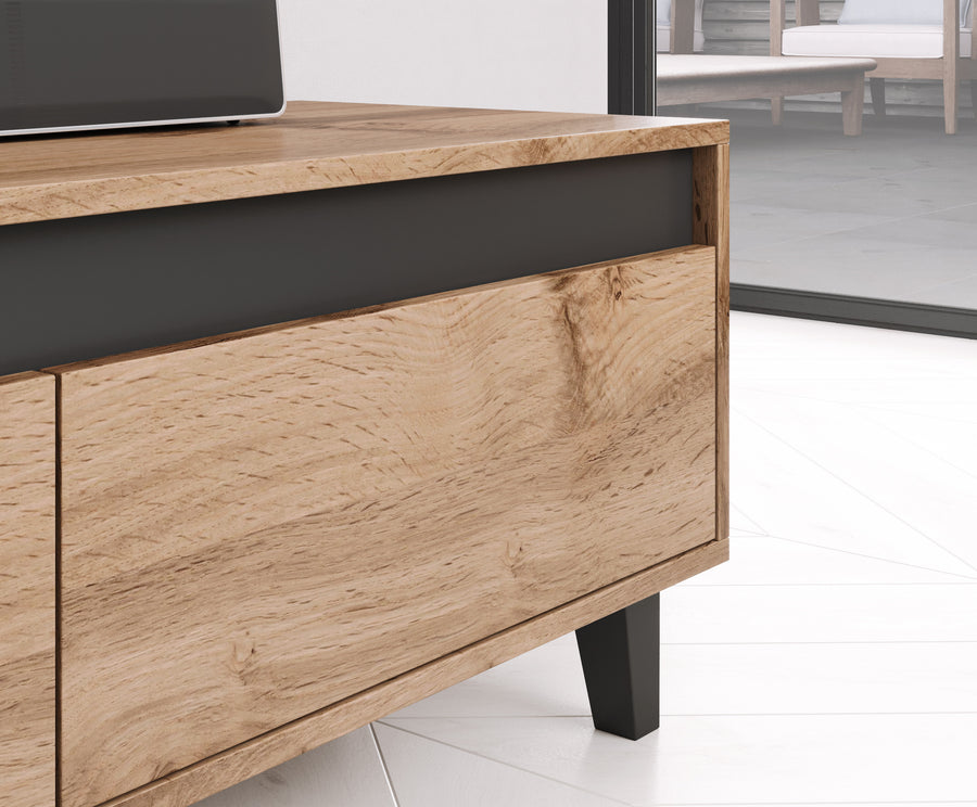 TV-Lowboard – NORD I – 180 cm, modernes Fernsehmöbel mit Holzoptik