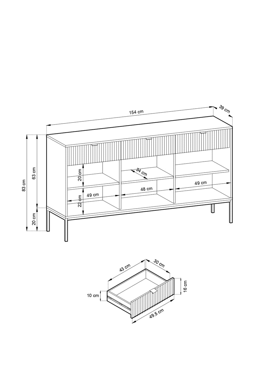 Sideboard – NOVA – Natürliches Wohn-Highlight