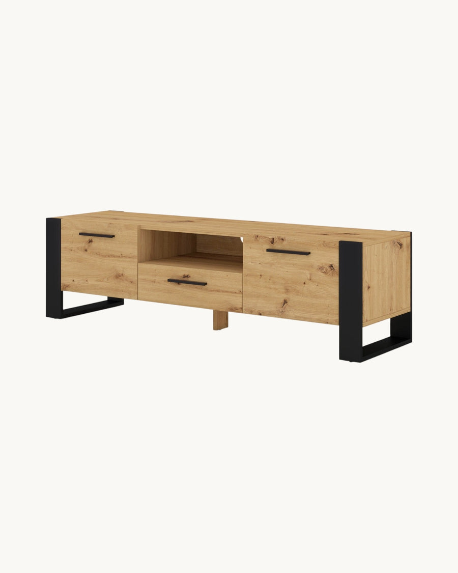 TV-Lowboard – NUKA – mattes Lowboard mit Metallrahmen