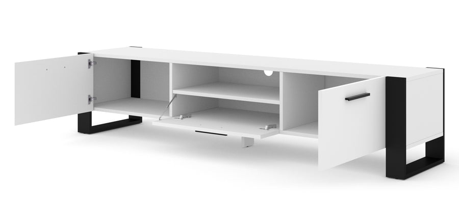 TV-Lowboard – NUKA – mattes Lowboard mit Metallrahmen