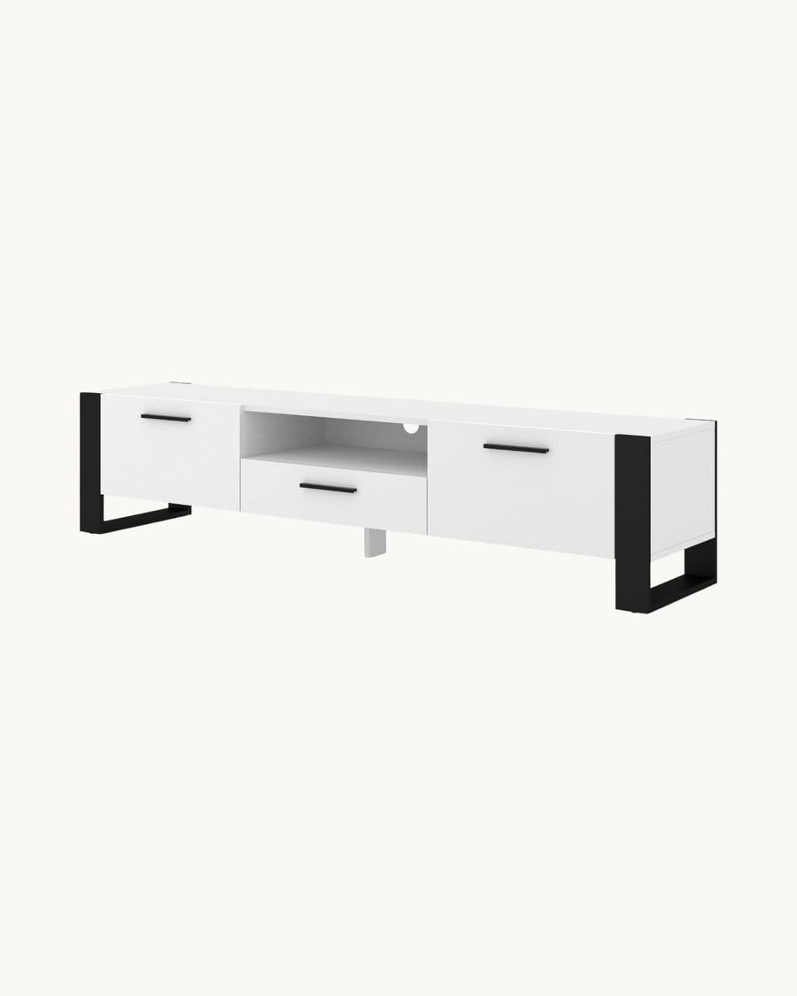 TV-Lowboard – NUKA – mattes Lowboard mit Metallrahmen
