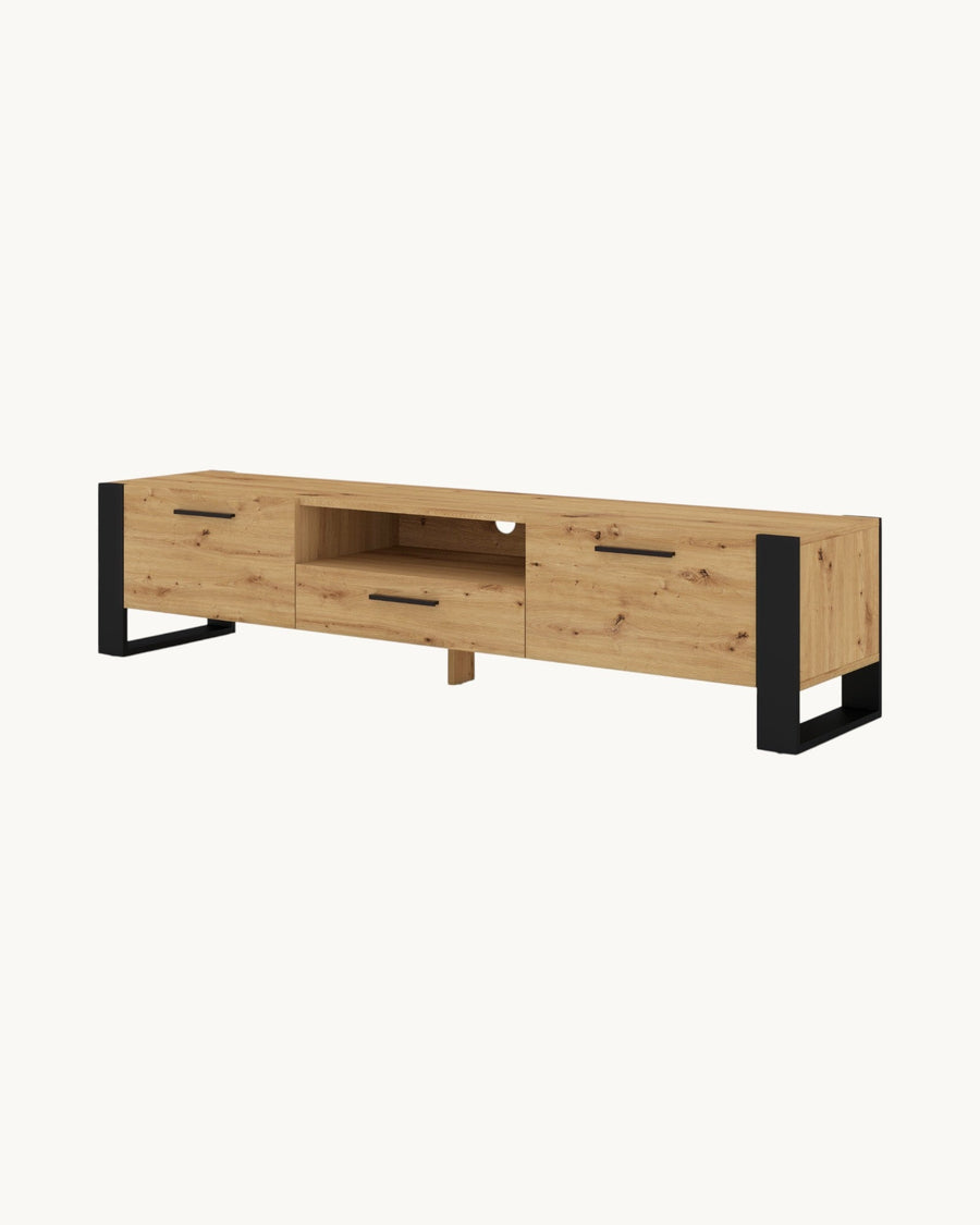 TV-Lowboard – NUKA – mattes Lowboard mit Metallrahmen