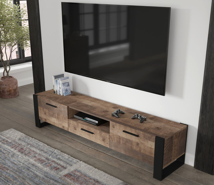 TV-Lowboard – NUKA – Modernes TV-Möbel mit Stauraum und Designrahmen