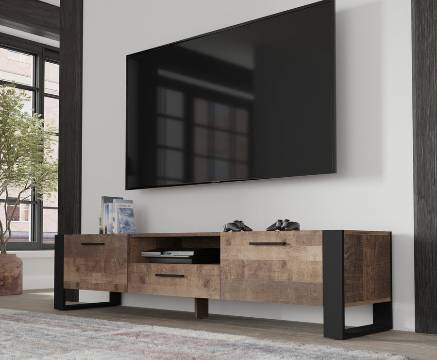 TV-Lowboard – NUKA – Modernes TV-Möbel mit Stauraum und Designrahmen