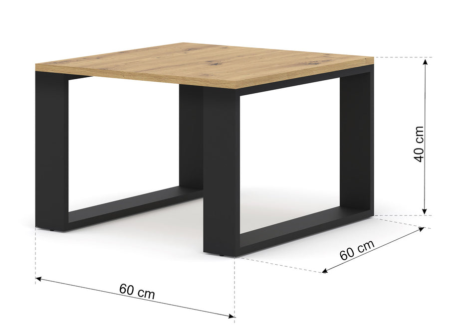 Couchtisch – LUCA – Moderner Beistelltisch im Loft-Stil