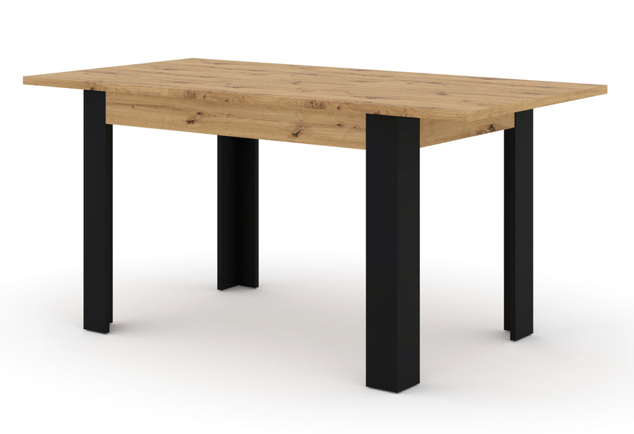 Esstisch – NUKA – ausziehbar 120–160 cm Artisan Eiche