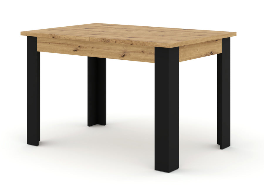 Esstisch – NUKA – ausziehbar 120–160 cm Artisan Eiche