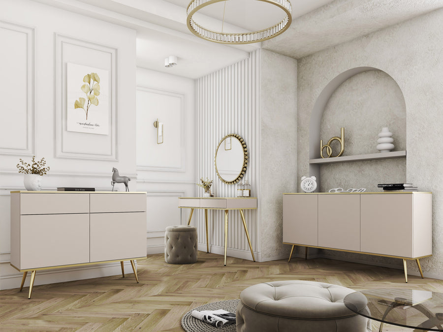 Schminktisch – ORO – T102, minimalistisches Design mit Schubladen