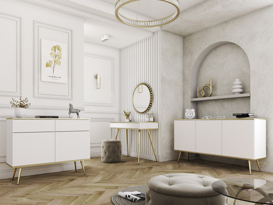 Schminktisch – ORO – T102, minimalistisches Design mit Schubladen