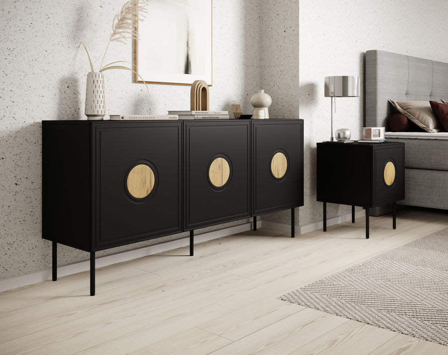 Kommode – PALACE – 150 cm, modernes Sideboard mit Push-To-Open System