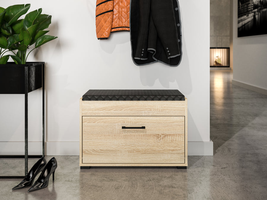 Schuhschrank – CARO – Funktionale Schuhaufbewahrung mit Holzoptik