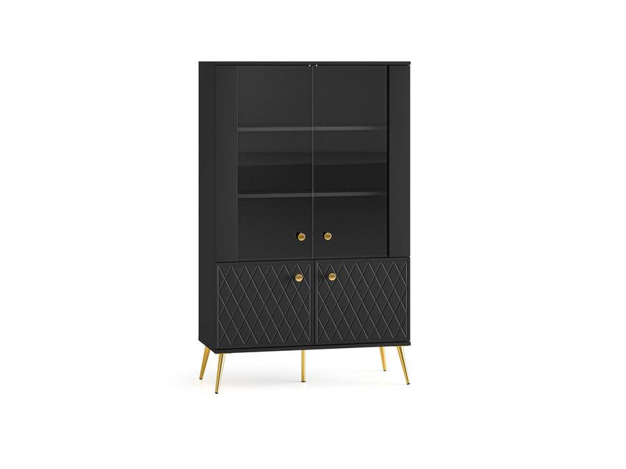 Vitrine – ELJOT 04 – Moderne Standvitrine mit Stauraum