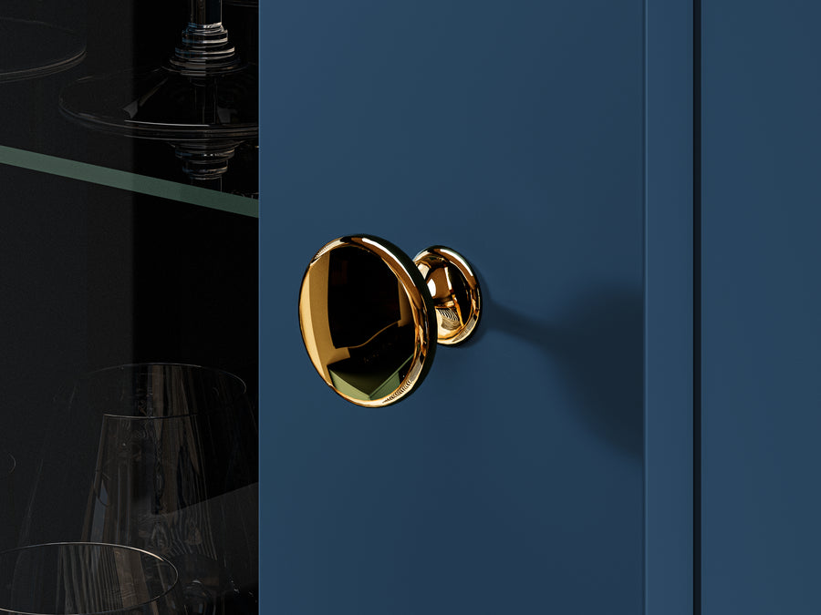 Vitrine – MARINE 01 – Luxuriöses Design mit stilvollen Gold-Akzenten